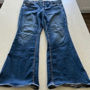 American Eagle super stretch hi-rise artist flare 18 long